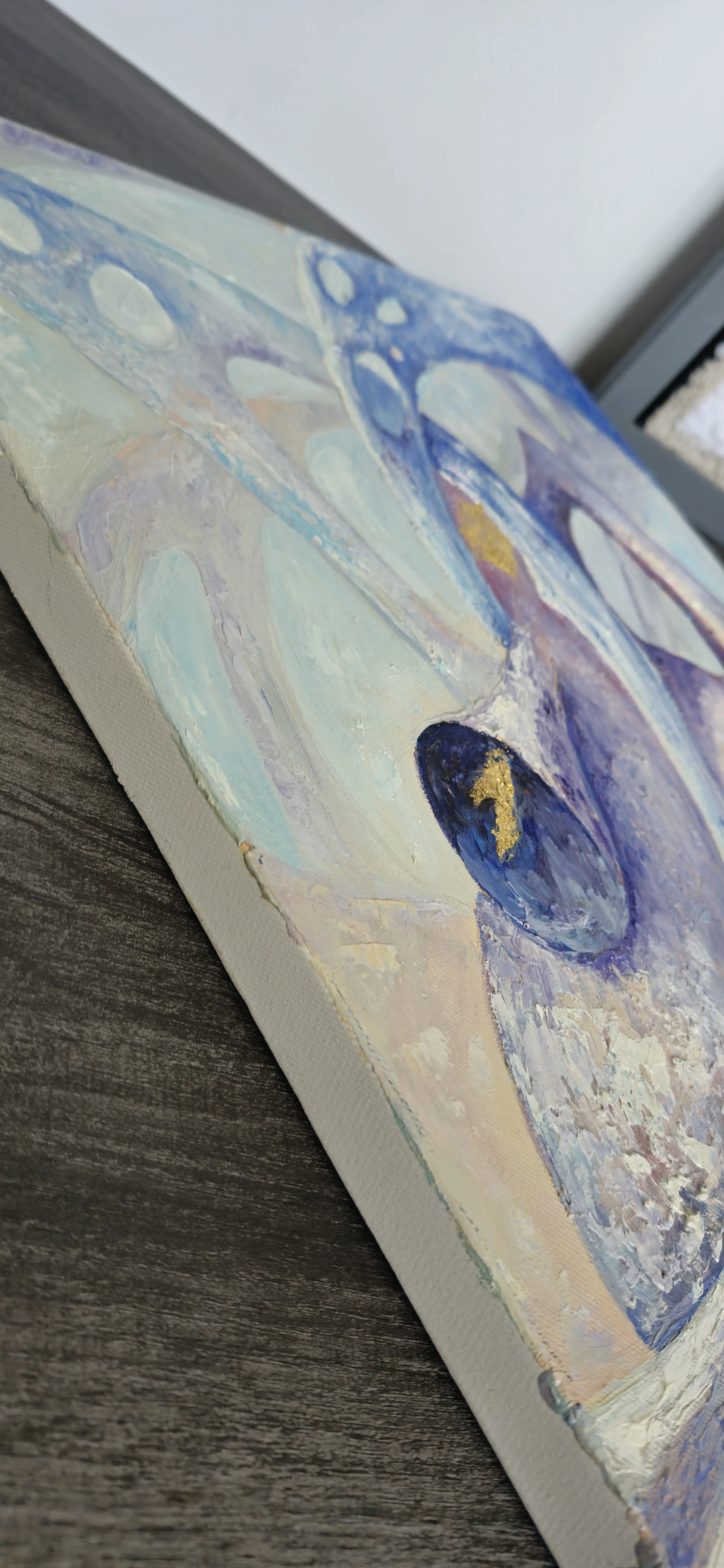 Image of Dream 3. Triptych by Oksana Lopokha, size: 40x60, made of Oil paints, Canvas on stretcher frame, Painting medium, from Ukraine, part of the "Figures" series, priced at $800 Photo 2 of 5.