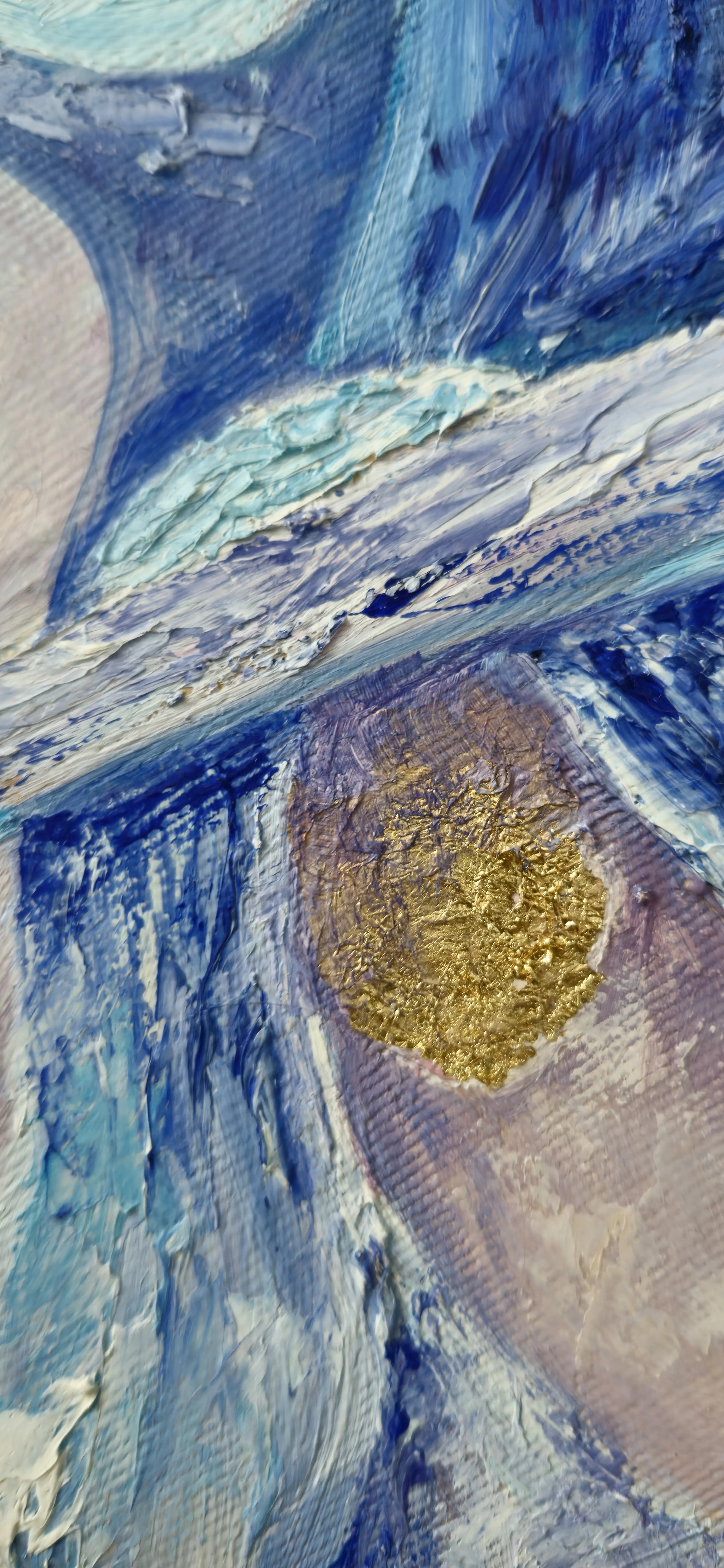 Image of Dream 2. Triptych by Oksana Lopokha, size: 40x60, made of Oil Paints, Painting medium, from Ukraine, part of the "Figures" series, priced at $800 Photo 2 of 5.