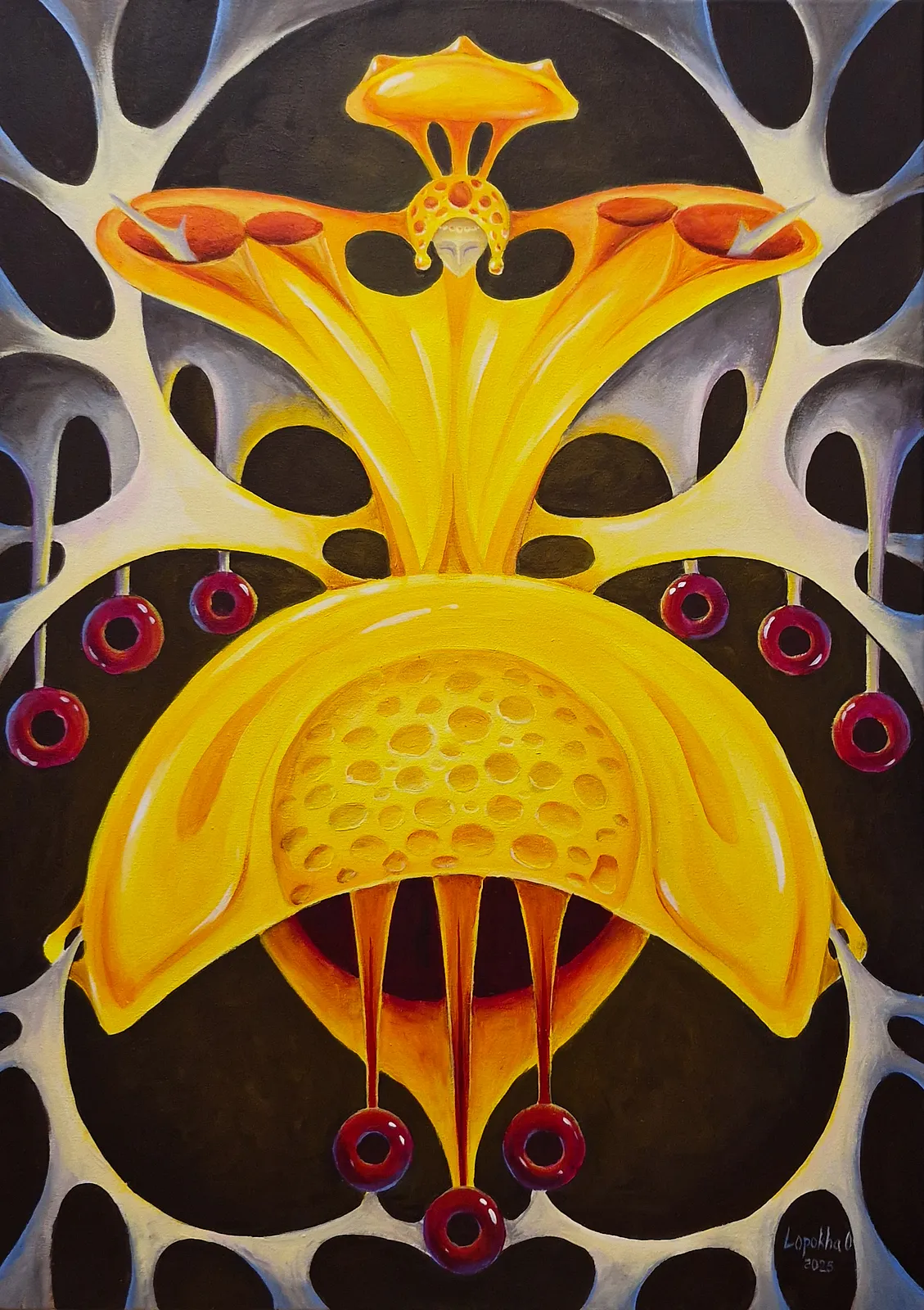 Image of Other World by Oksana Lopokha, size: 50x70, made of Acrylic, Painting medium, from Ukraine, part of the "Figures" series, priced at $960 Photo 1 of 4.